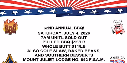 62nd Annual BBQ!
