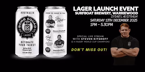 Sydney Lager Launch