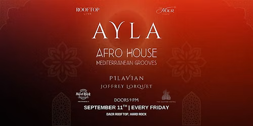AYLA at DAER Rooftop | AFRO HOUSE| September 11th