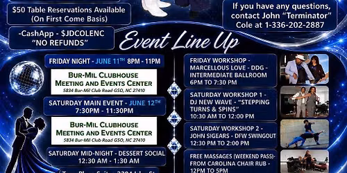 RHYTHMIC ELEGANCE PRESENTS OUR 7TH ANNUAL SUMMER WEEKEND BASH 2027 -"7 YEARS STRONG LET'S GET IT ON"