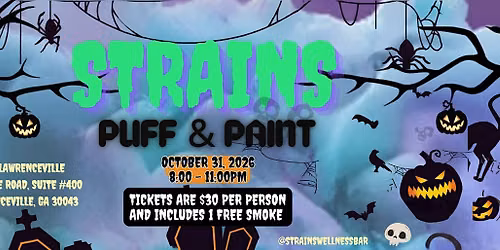 Strains Wellness: Halloween Puff & Paint