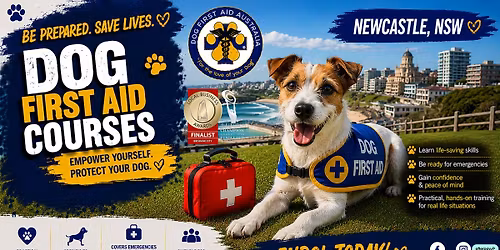 \ud83d\udc3e 16\/08\/2026 - Newcastle - Dog First Aid Course