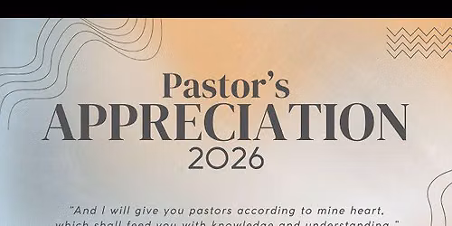 Pastor Appreciation Day 2026