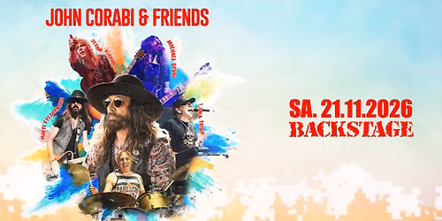 JOHN CORABI & FRIENDS | TOUR 2026 | BACKSTAGE M\u00dcNCHEN 2026