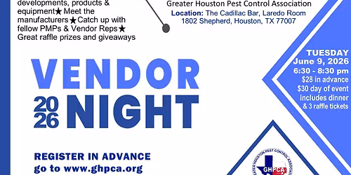 Annual Vendor Night-June 9