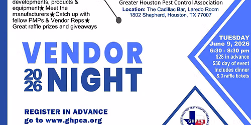 Annual Vendor Night-June 9