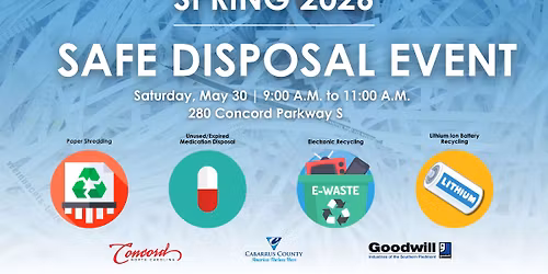 Spring 2026 Safe Disposal Event
