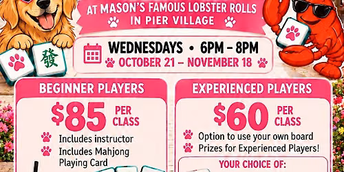 Mahjong Tournament\/ Lessons