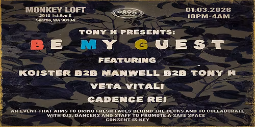 Tony H Presents: Be My Guest