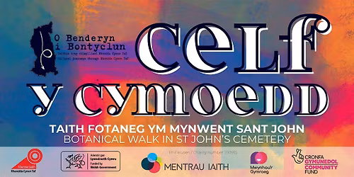 Celf y Cymoedd - Taith Fotaneg ym Mynwent Sant John