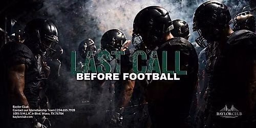 Last Call Before Football
