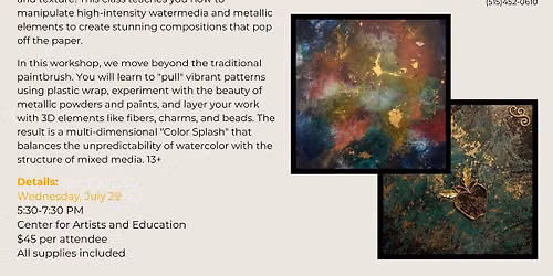 CLASS: "Color Splash" Mix Media