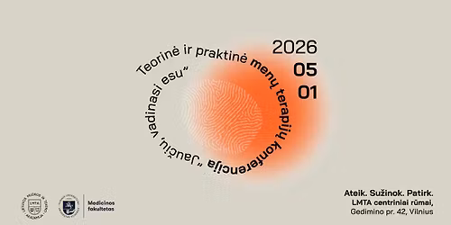 Men\u0173 terapij\u0173 konferencija "Jau\u010diu, vadinasi esu"