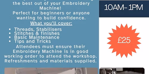 Get To Know Your Embroidery Machine Workshop