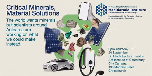 Critical minerals, material solutions (Christchurch)