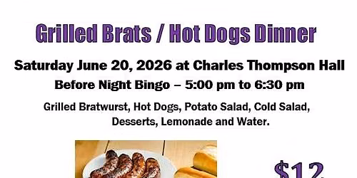 Grilled Brats \/ Hot Dogs Dinner
