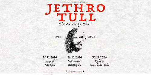 Jethro Tull \u201eThe Curiosity Tour\u201d 2026 Pozna\u0144 