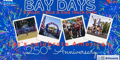 Bay Days 5 Miler, 1 Mile & Kids Track Dash