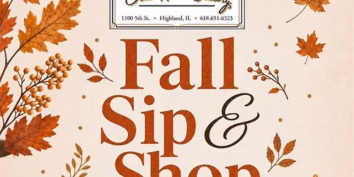 Fall Sip and Shop 2026\ud83c\udf42