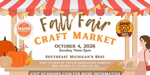 Handcrafters Fall Fair Craft Market 2026 | Official Event Page