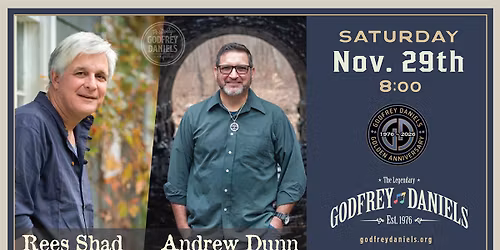 Rees Shad & Andrew Dunn Co-Bill \u2013 Modern Folk & Americana Storytellers