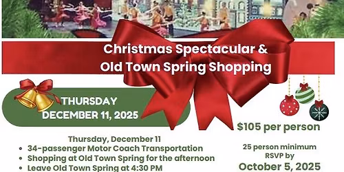 Christmas Spectacular & Shopping in Old Town Spring