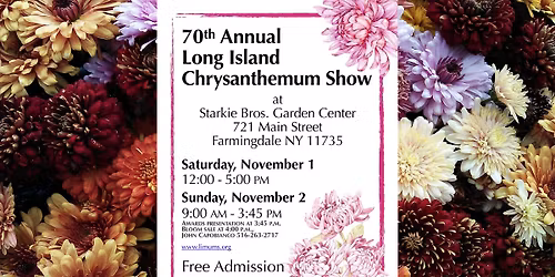 70th Annual Long Island Chrysanthemum Show