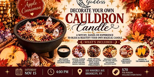 Decorate Your Own Cauldron Candle
