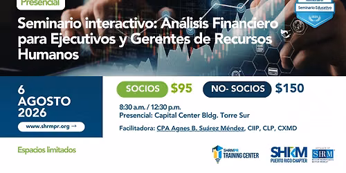 Seminario interactivo: An\u00e1lisis Financiero para Ejecutivos y Gerentes de Recursos Humanos