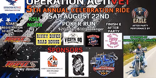 OPERATION ACTIVET 5TH ANNUAL CELEBRATION RIDE