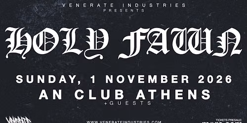 HOLY FAWN (USA) live at An Club \u2605 01.11.26