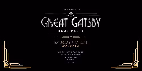 The Great Gatsby Boat Party