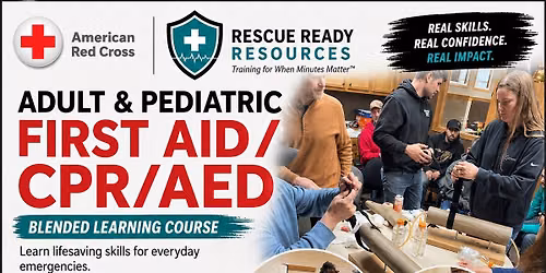 American Red Cross Adult and Pediatric First Aid\/CPR\/AED Blended Learning (East Troy, WI)