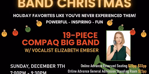 Compaq Big Band: A Big Band Christmas at City Winery - Boston