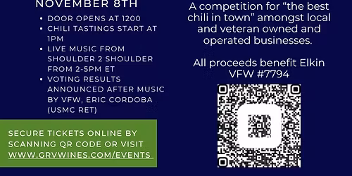 3rd Annual Veterans Chili Cookoff 