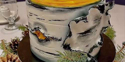 Fondant Birch Bark Cake Decorating Class