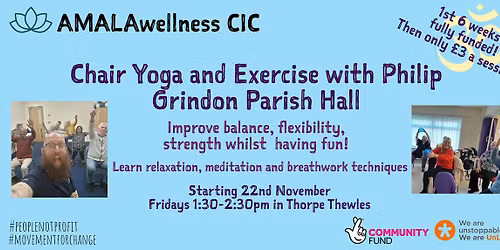 Thorpe Thewles Chair Yoga & Exercise with Philip