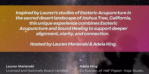 Esoteric Acupuncture & Sound bath Ceremony