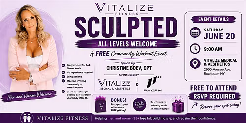 SCULPTED. A free workout for all levels!