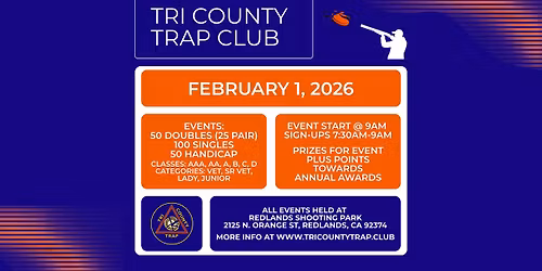 Tri County Trap Club \u2022 2\/1\/26