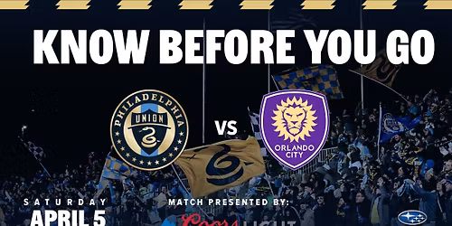 Parking Philadelphia Union at Orlando City SC