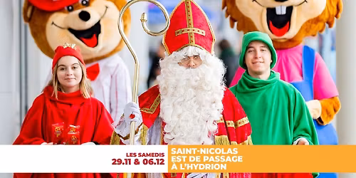 Saint-Nicolas est de passage à l'Hydrion – Samedi 29 novembre