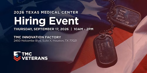 2026 Texas Medical Center Veterans Committee Hiring Event