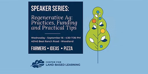 September Speaker Series: Regenerative Ag Practices and Funding