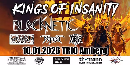 KINGS OF INSANITY III - BlacKNetiC + Grand Massive + Repent + Toxic Angel