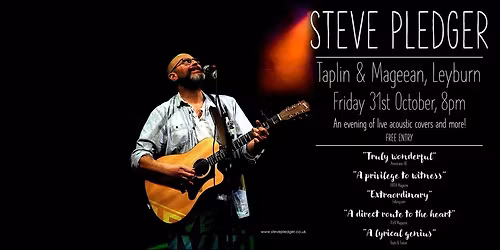 Steve Pledger - LIVE: Taplin & Mageean, Leyburn