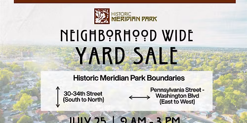 Historic Meridian Park Neighborhood Wide Yard Sale