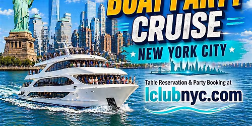 NYC BOAT PARTY ON THE HUDSON | STATUE OF LIBERTY SUNSET Cruise
