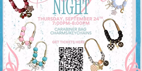 Carabiner Keychain\/Bag Charm Craft Night \u2728