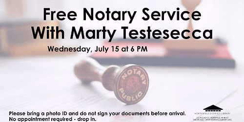 NDL Free Notary Service with Marty Testesecca